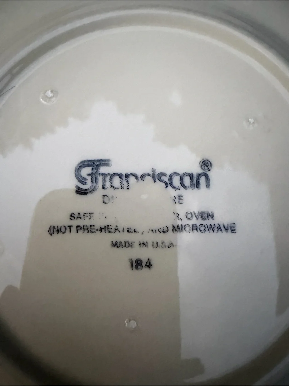 Set of 2 Franciscan Apple USA Backstamp 8” salad plates